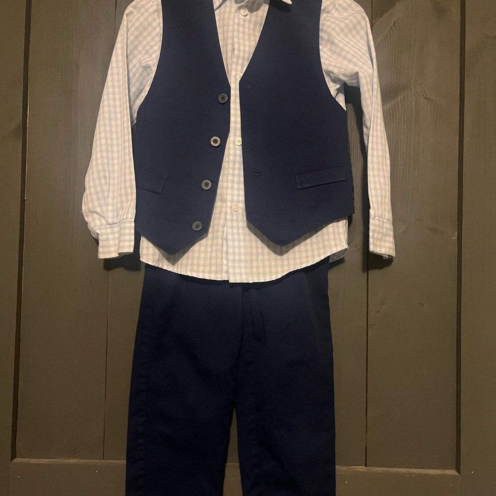 Kids Headquarters Navy and White Matching Set